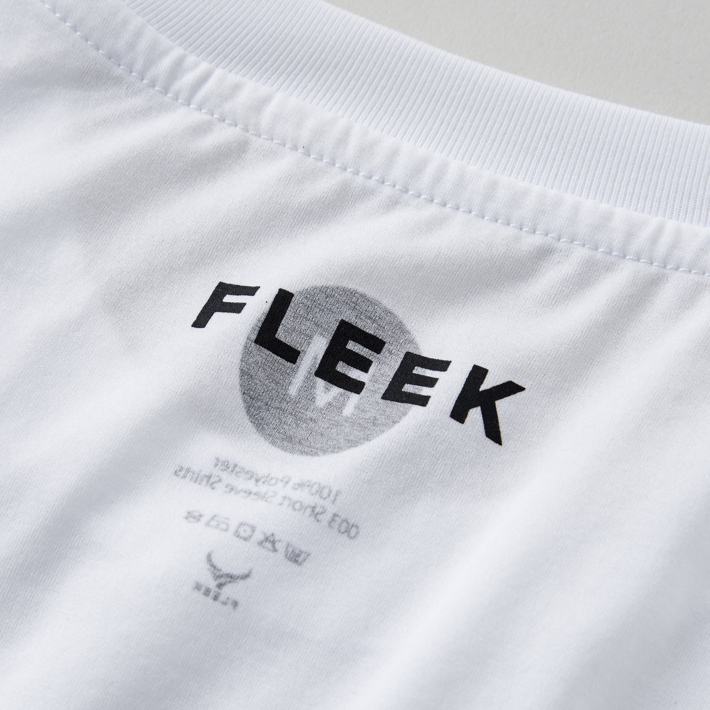 (アウトレット)FLEEK ドライクルーネック ロングスリーブシャツ ホワイト