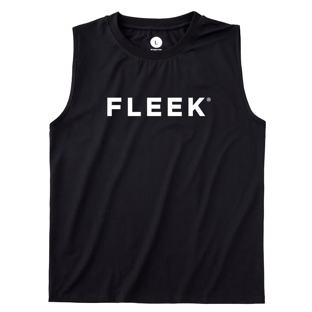 FLEEK スリーブレスシャツ フロントロゴ