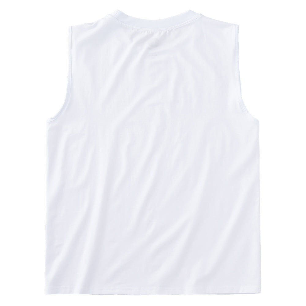 FLEEK スリーブレスシャツ グレーロゴ